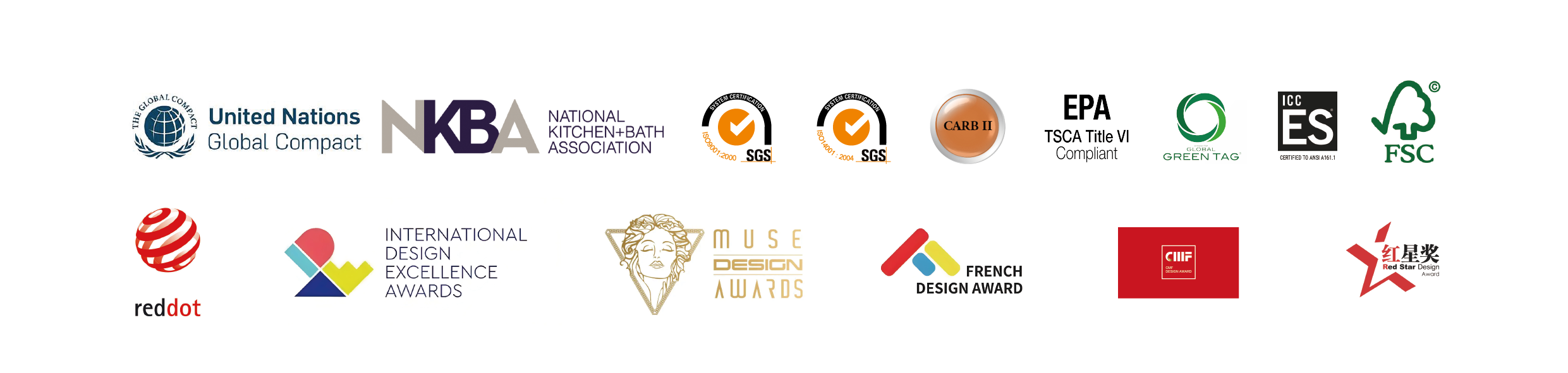 GoldenHome international certifications and design awards